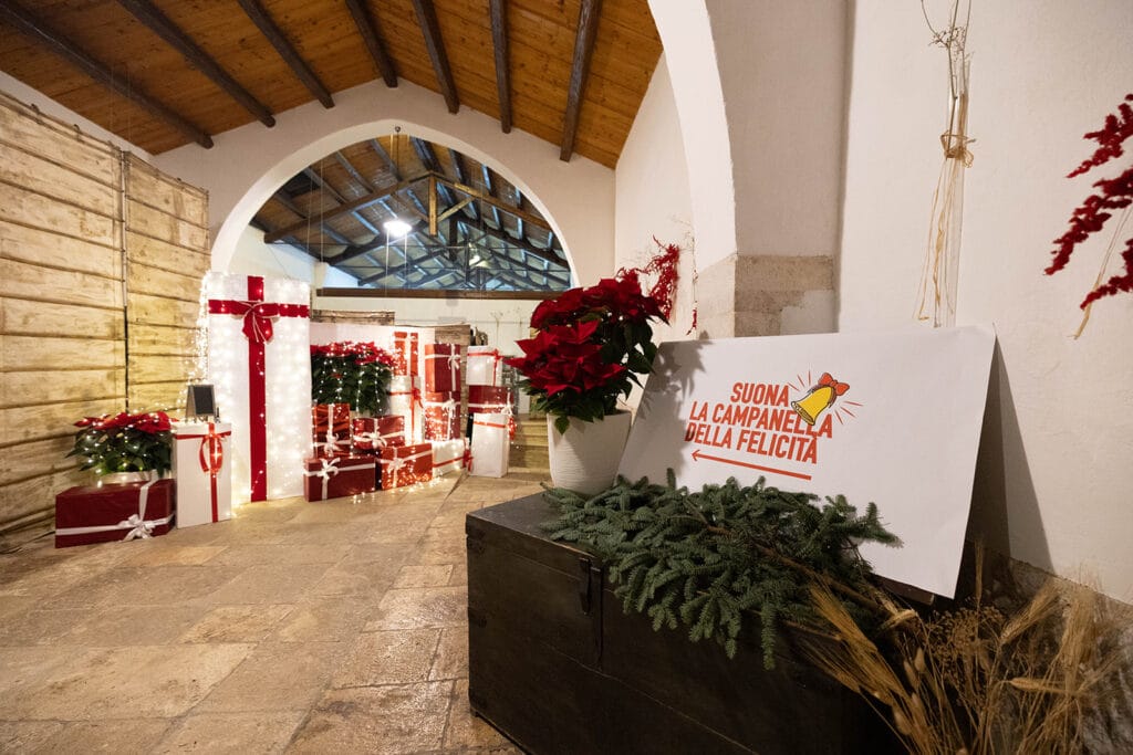 allestimento evento natalizio